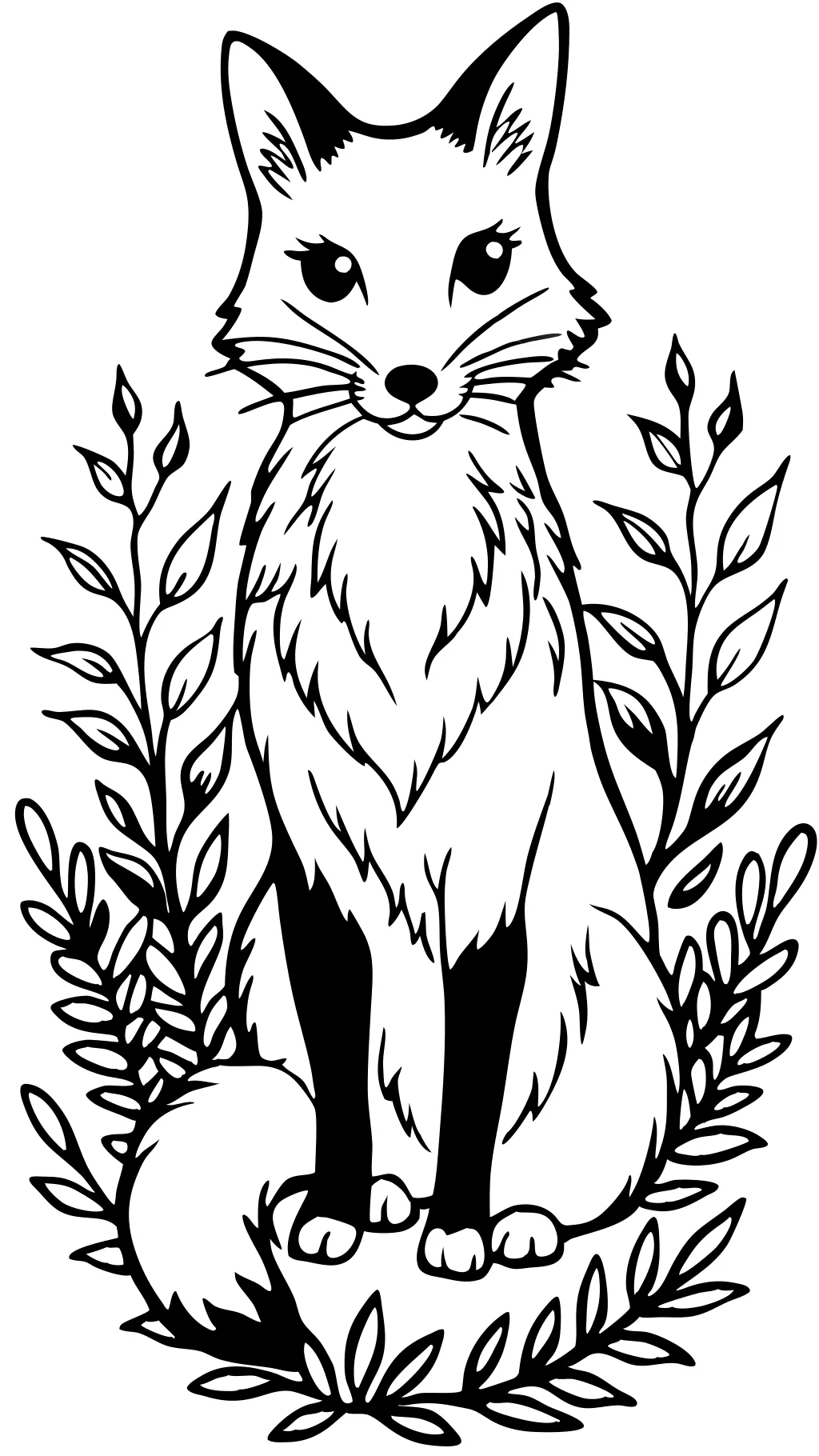 adult fox coloring pages